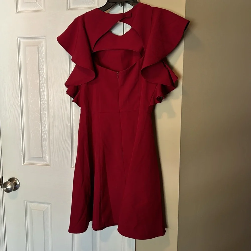 Minuet Red Ruffle Dress - Picture 4 of 5